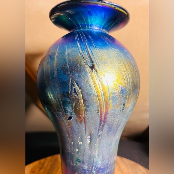Garry Cohen Blown Glass Favrile Glass Vase - Picture 4 of 9